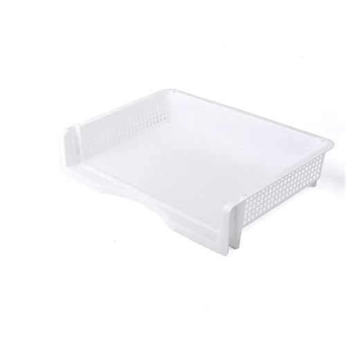 Briefablage Aktenbox for den Schreibtisch, A4-Dokumenten-Organizer, stapelbar, laminiertes Kunststoff-Papierregal, Ablagefach for das Heimbüro Für Zuhause(White,Large) von XIEHYA