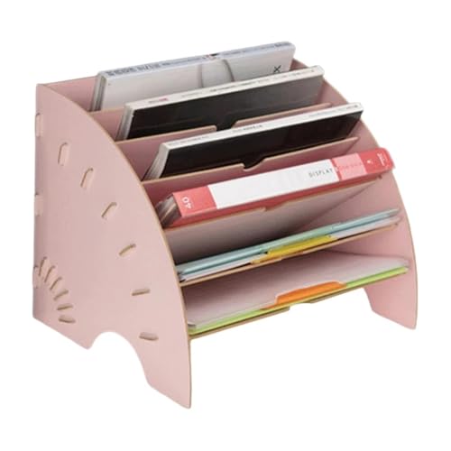 Briefablage Briefablage, Briefablage, Ablage for Dokumente, Zeitschriften, Organizer, Büro, Tisch-Aktenhalter for das Büro Für Zuhause(Pink) von XIEHYA