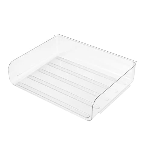 Briefablage Transparenter Desktop-Dateiablage-Organizer for A4-Dokumentenpapier-Organizer-Rack, Buchregal, Aufbewahrungsbox for Büromaterial Für Zuhause(Large) von XIEHYA