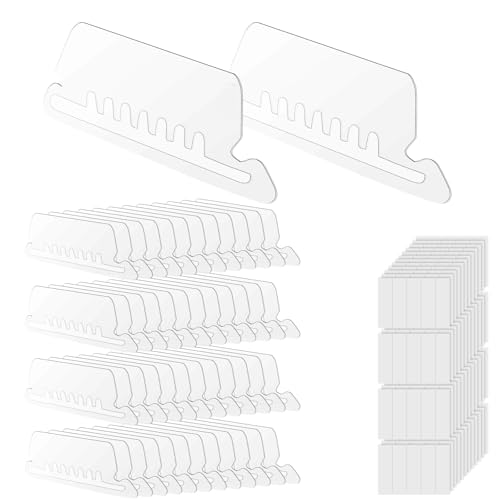 50 Stück Ordneretiketten, Transparente Ordneretiketten Ordneretiketten Hängeetiketteneinlagen aus Kunststoff Aktenordneretiketten Laschen zur Bequemen und Schnellen Identifizierung von XIHIRCD