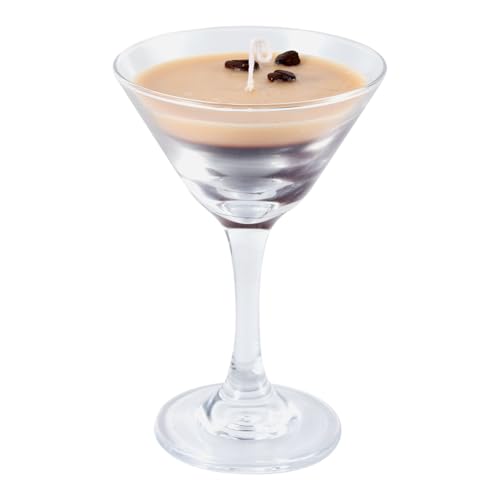 Espresso Martini Kerze, Elegante Kaffeekerze Sojawachs Martini Kerze für Kaffeeliebhaber Einzigartige Kerzen Martini Kaffeekerze für Frauen Einweihungsgeschenk Café Bar Dekoration von XIHIRCD