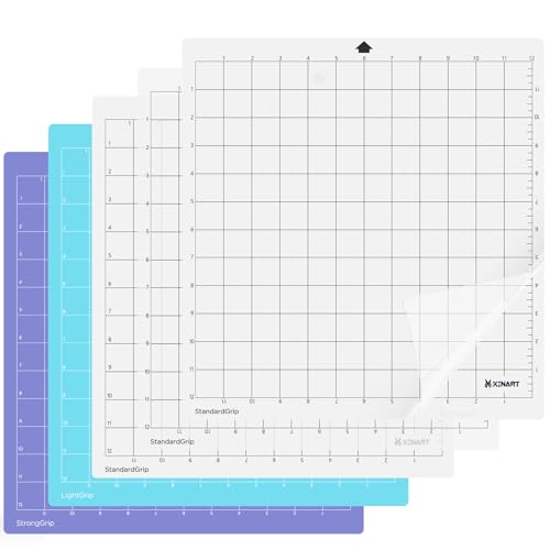 XINART Vielzahl Schneidematte 30x30 für Silhouette Cameo 4/3/2/1, (Standardgrip x3, Lightgrip x1, Stronggrip x1) Klebende Cricket-Accessoires Kleben Vinyl Ersatzmatten für Silhouette Cameo 5 von XINART