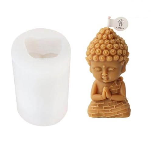 XINBAIJI 3D Yoga Silikonform Kerzenform Schildkröte Seifenform DIY Schildkröte Gießform, Fondant (Buddha B) von XINBAIJI