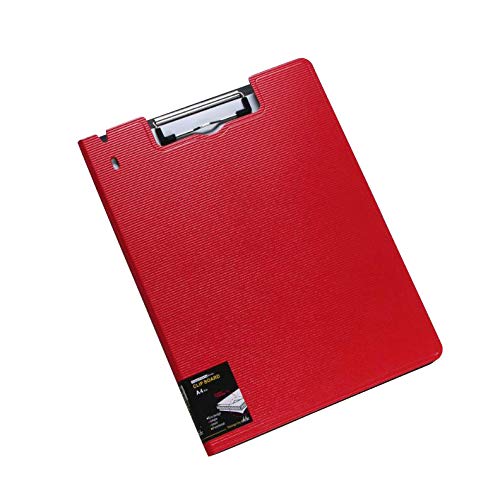 Klemmbrett A4 Schreibmappe Aufklappbar Ordner PP Clipboard Oberer Clip Klemmbrettmappe Seite Offen Klemmmappe Portfolio Konferenzmappe Sichtschutz Aktenmappe Portable Flach Schreibblock von XINCHIUK