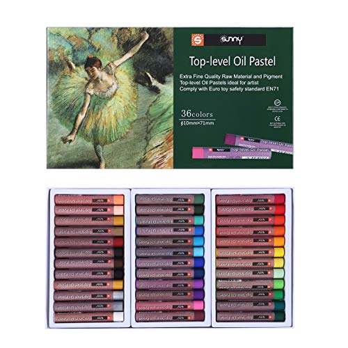 Öl Pastell 12/36/50 Stück Ölpastellkreide Rund Softpastellkreide Weich Aquarellstifte Ungiftig Pastellkreidestift Kinder Pastellkreide Schule Farbstifte Professionell Wachsmalstifte Set Wachsmalkreide von XINCHIUK