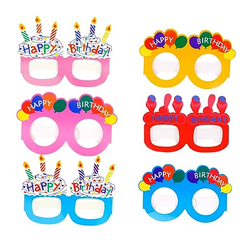 XINCXIN Lustige Sonnenbrille, Kostümbrille, 24 Stück, Make-up-Brille, Partybrille, Papierbrille, lustige Brille, Cosplay, Partybrille, Geburtstagsbrille, Make-up von XINCXIN