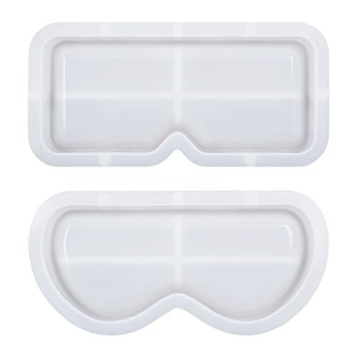 2Pcs Sonnenbrille Display Tray Silikon Form Sonnenbrille Lagerung Box Fällen Epoxidharz Form Für Schmuck Machen von XINGLIDA