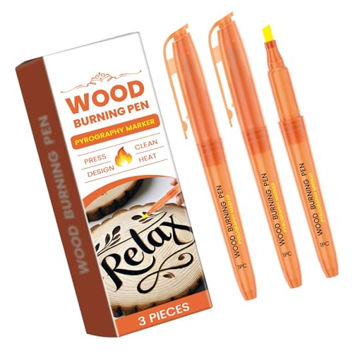 3Pcs Holz Malerei Stift Brandmalerei Marker Holz Handwerk Brennen Stift Für Kind Erwachsene Holz Malerei Handwerk Holz Malerei Stift von XINGLIDA