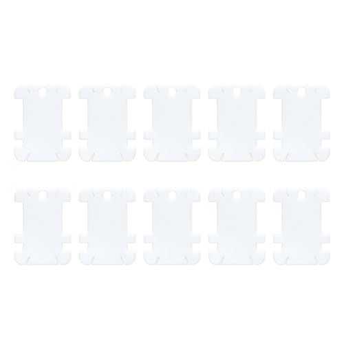 XINGLIDA 200 Stück Kunststoff-Garnspulen, 5,6 x 4,1 cm, Stickgarnwickler, Kunststoff-Garnspulen für Nähgarnaufbewahrung von XINGLIDA