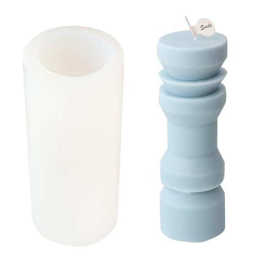 XINGLIDA 3D-Duftkerzenform, 3D-Stumpenkerzen-Form für Kerzen, Seife, Gips, Geburtstagsgeschenk, Epoxidharz, Handwerk von XINGLIDA