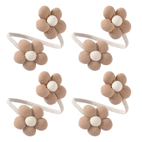 XINGLIDA Elegante Bunte Blumen Vorhang Krawatten Raffhalter Clips Pack Japanische Stile Blumen Halterungen Für Stilvolle Heimdekorationen von XINGLIDA