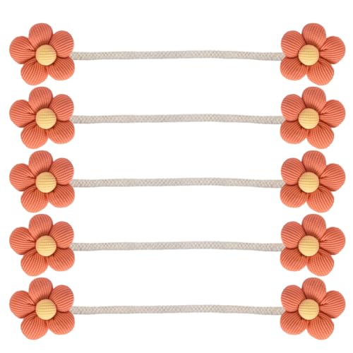 XINGLIDA Elegante Bunte Blumen Vorhang Krawatten Raffhalter Clips Pack Japanische Stile Blumen Halterungen Für Stilvolle Heimdekorationen von XINGLIDA