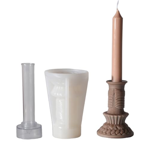 XINGLIDA Kerzenständer Silikonformen Kerzenhalter Epoxidharz Formen Gießform Kerzenhalter für Kerzenhalter DIY Heimdekoration von XINGLIDA