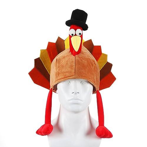 XINGLIDA Lustiger Hühnerbein Hut Weihnachten Thanksgiving Dekoration Truthahn Hut Party Festliche Kappe Lustige Hüte von XINGLIDA