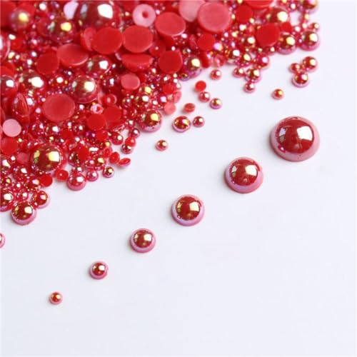 XINGLIDA Nagelkunst-Perlen in verschiedenen Größen, 3D-Nagelperlen, Strasssteine, Dekoration, Werkzeug, Beauty-Maniküre-Zubehör für Damen, 1000 Stück von XINGLIDA