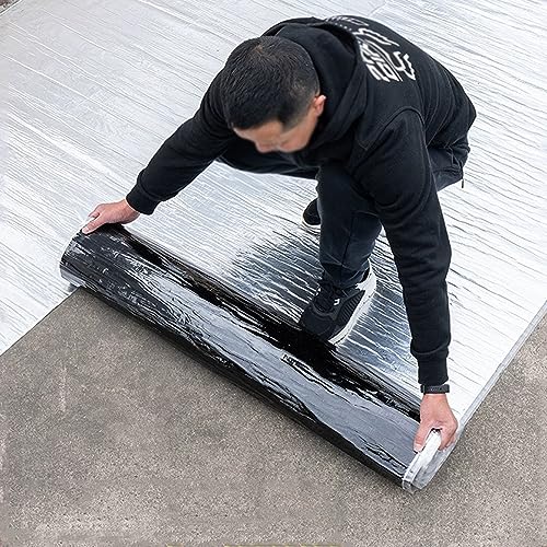 XINGWANGG Wasserdichtes Klebeband Bitumenband Selbstklebend mit Aluminiumfolie,Dichtungsband,Dach Reparaturband,für Dachleckage,Oberflächenriss,Fensterbankspalt,Rohrbruch,Anpassbar (1x6m) von XINGWANGG