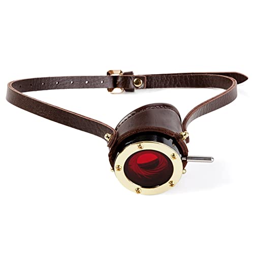 XINQIK Steampunk Industrial Retro Metallbrille Brille Osterparty Kreatives Zubehör Party-Kopfbedeckungen, Brillen und Accessoires(Red mirror) von XINQIK