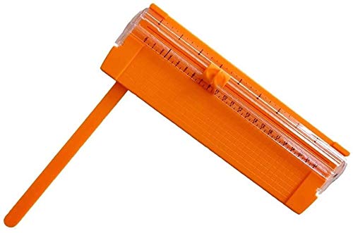 XINYUNFEI Papierschneider a4 Maschine Papierschneider, Kleiner Faltbarer Papierschneider, A3A4A5. Fotoschneidemaschine,(Orange) von XINYUNFEI