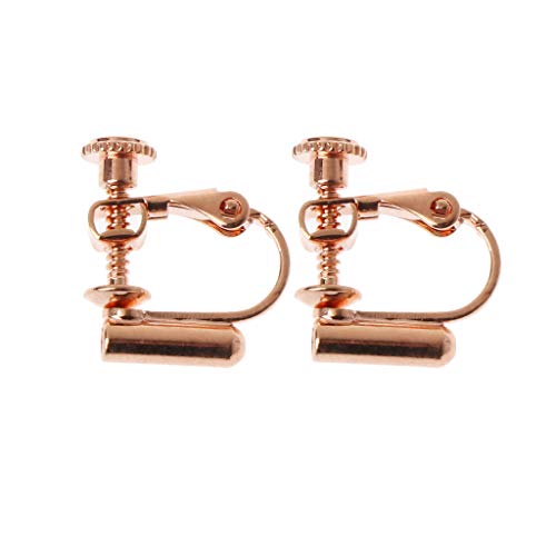 Ohrclips Modische Ohrring Clip Verschlüsse Ohrringklemmen In Gold Silber Rose Durchbohrte Ohren von XINgjyxzk