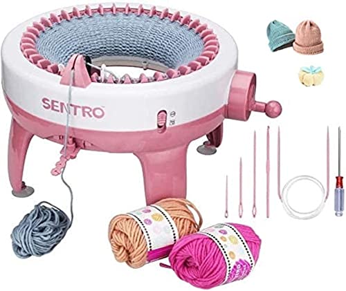 XIRZHIYO Strickmaschine 40 Nadeln, mit Nadelanordnungsgerät Smart Weaving Loom Knitting Doppelstrickmaschine Kit für Erwachsene oder Kinder (40) von XIRZHIYO