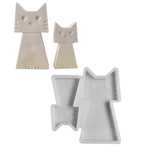 Schöne Tierformen, handgefertigt, Epoxidharz, 3D-Katzen-Silikonform von XITEA