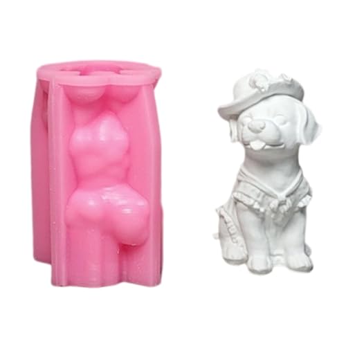 Tiergussformen, 3D-Hundeformen, Silikonform, Ornament, Epoxidharz-Formen von XITEA