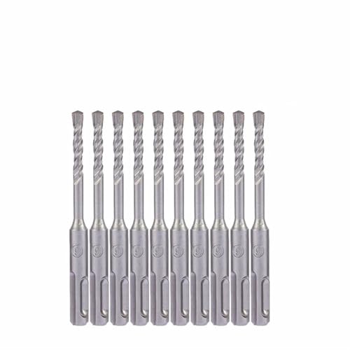 10 Stück 4 5 5,5 6 6,5 mm Elektrohammer SDS Plus Bohrer Set 110 mm Beton Wand Ziegel Block Mauerwerk Lochsäge Bohren 014(4x110mm 10pcs) von XIUEQVS