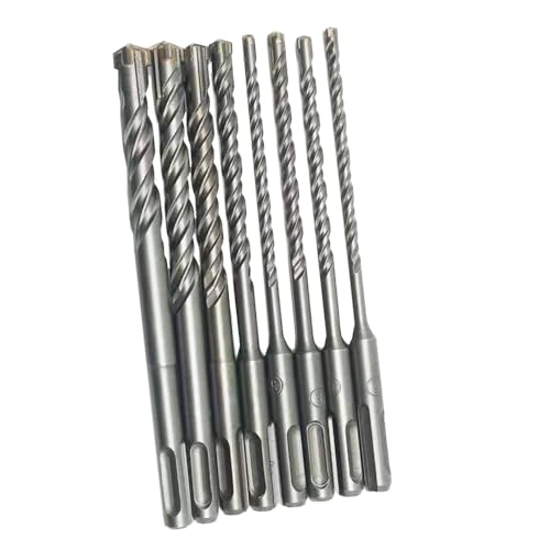 7/8PCS SDS Plus Hammer Bohrer Set 40Cr stahl Stein Bohrer Kreuz Cutter Beton Bohrer 5-18mm Säge Bohren Bits Set(8pcs) von XIUEQVS