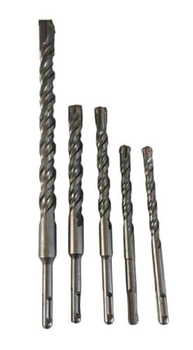 SDS Plus Steinbohrer mit Kreuzspitze, 5-teiliges Set, 20 mm, 18 mm, 16 mm, 14 mm, 12 mm for Mauerwerk, Ziegel, Beton von XIUEQVS