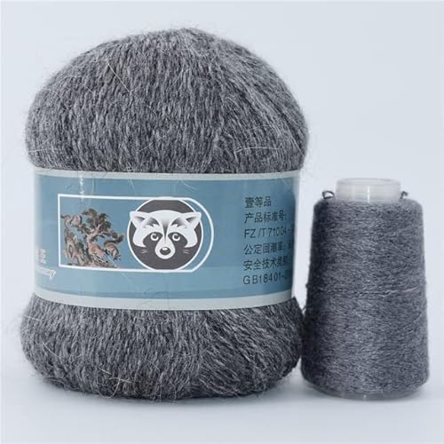 5 Stück Kaschmir Nerz Pelz Garn für Handstricken Lange Plüsch Wolle Häkeln Strickgarn für Herbst Winter Luxus Handarbeit DIY Strick von XIUPO