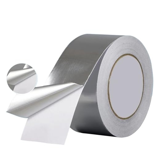 XIUsheUA Aluminium Silber Klebeband Aluminiumfolienband, selbstklebendes Dichtungsband, Küchenspüle, Kochfeld, lichtreflektierendes Aluminiumfolienband for Schutz von Drähten und Rohren(0.06MM_5CM) von XIUsheUA