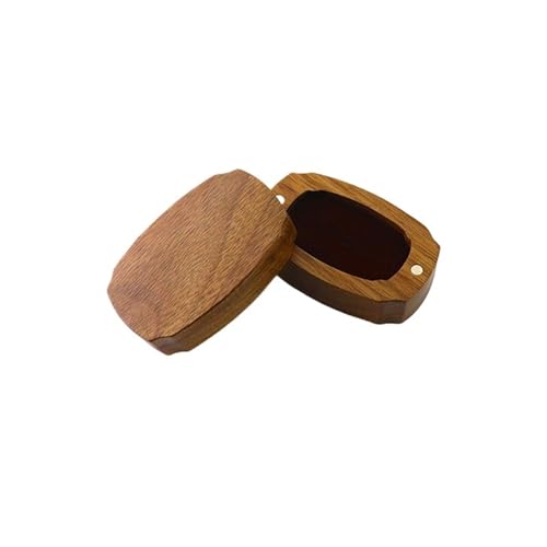 XIUsheUA Ringbox Holz Schwarze Walnuss Vintage Ringbox Holzring Schmuckschatulle Holzbox Schmuck Holzbox(Color3) von XIUsheUA