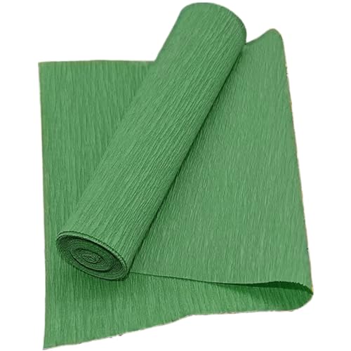 Crepe Paper Roll, grüne Krepppapier -Blumen -Verpackungszubehör für Hochzeitszeremonie Verschiedene große Festivals Dekoration/8, 2 Fuß lang 20 Zoll breit von XJKLBYQ