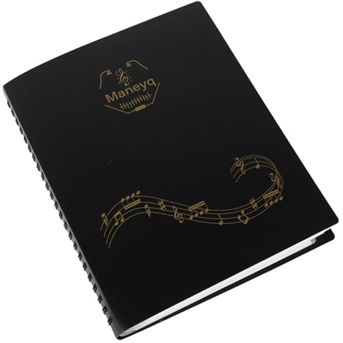 Shee Music -Ordner, Musikordner, A4 -Noten -Ordner, 4 Ringe Binder 52 Blätter Musik Binder Musik Notizbuch Organizer für Blätter, Musikständer von XJKLBYQ