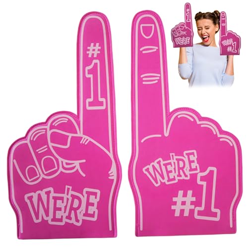 XJKLBYQ Riesenschaumfinger, 2pcs Universal Foam Hand, 18 Zoll Universal Cheerleading Foam Finger Zeiger für Sportveranstaltungen - Style 3 von XJKLBYQ