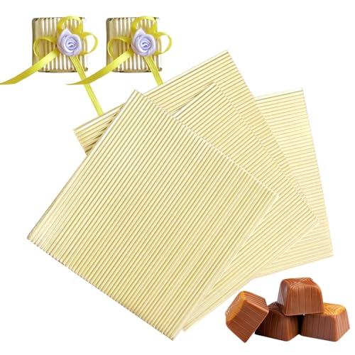 XJLyaya 100 Stück Schokoladenpapier Zum Einpacken, Verpackung Für Schokoladentafel, Schokoladen Verpackung Papier, Schokoladentafel Verpackung, Für Geschenkpapier Und Diy Projekte Bei Und(Gold) von XJLyaya