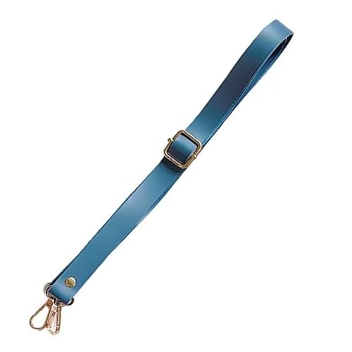 XJSDI 1/4 Stück 60–120 cm blaue Handtaschenketten-Ersatz, strapazierfähiger, verstellbarer Leder-Kuriergurt, vielseitige Umhängetasche, Schultertaschengurt von XJSDI