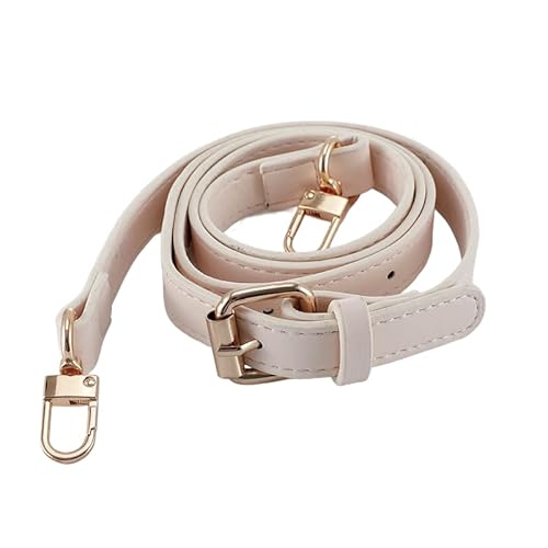 XJSDI 123 x 2 cm weißer verstellbarer Ersatz-Handtaschengurt, langlebig, leicht, Crossbody-Taschengurt mit stabilen Schnallen für Mode-Accessoire von XJSDI