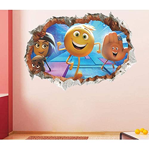 50 X 70 Cm Cartoon Emoji Wandaufkleber Tapete Kinderzimmer Mädchen Junge Zimmer Schlafzimmer Smiley Aufkleber Dekoration von XKSHUO