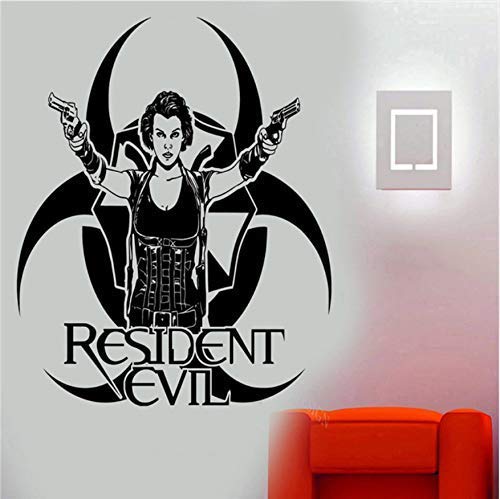 Resident Evil Spiel Film Charakter Alice Wandkunst Aufkleber Aufkleber Wohnzimmer Vinyl Wohnkultur Diy Wandbild 57X60 Cm von XKSHUO