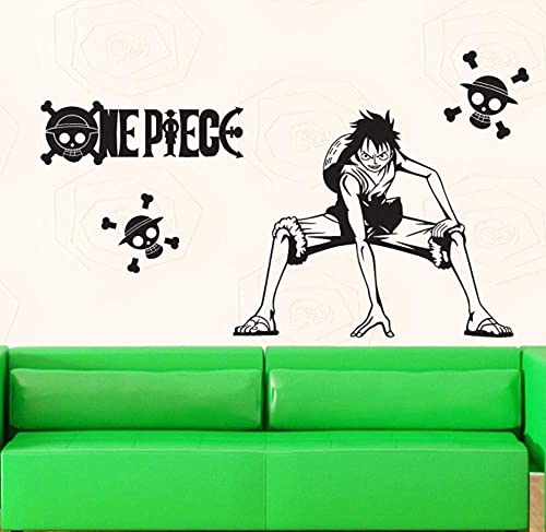 Ruffy One Piece Wandtattoo Vinyl Wandaufkleber Aufkleber Dekoration Anime One Piece Auto 30X37Cm von XKSHUO