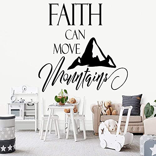 Schlafzimmer Unterwasser Wandaufkleber Beauty Faith Can Move Mountain Studio Shop Glas Vinyl Wandaufkleber 42X42Cm von XKSHUO