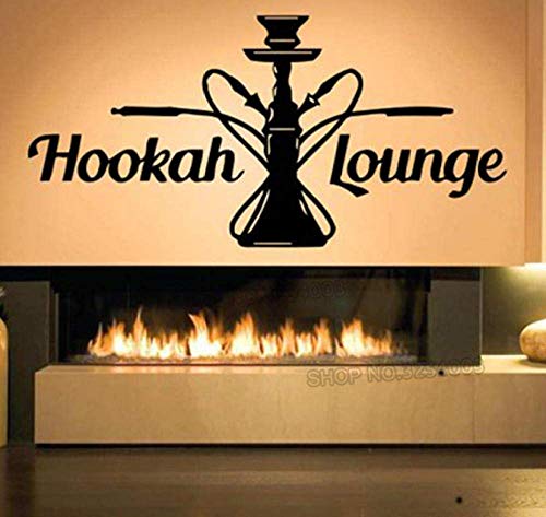 Vinyl Aufkleber Shisha Shisha Wandtattoo Wanddekoration Poster Kunst Shisha House Cafe Tabak Shop Shop Schrank Außen Zeichen 30X61Cm von XKSHUO