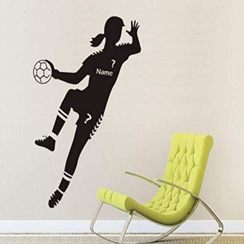 Wandaufkleber Wandaufkleber Bild Handball Sport Handball Spieler Name Wallpaper Wandaufkleber Mädchen Schlafzimmer Poster 28X58 Cm von XKSHUO