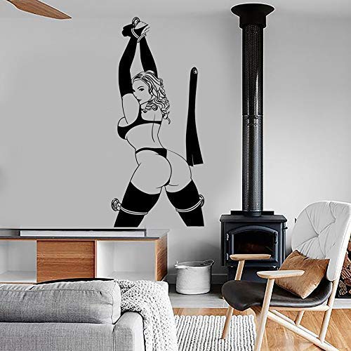 Wandvinyl Sexy Mädchen Wandtattoos Nackte Mädchen Wandaufkleber Mädchen Und Frauen Coole Abziehbilder Zu Hause Schlafzimmer Wohnzimmer Dekoration 57X25Cm von XKSHUO