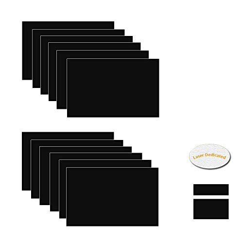 XLNTTECH 100 % Lasergravur, doppelseitiges Blatt (17,8 x 27,9 x 101,6 cm, 12 Stück) für Innenschilder, Abzeichen. von XLNT TECH