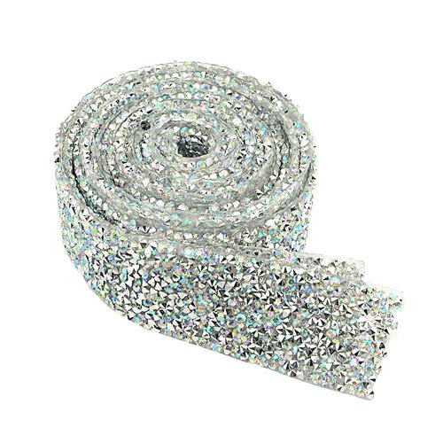 BGTXINGI 3 cm breit 2 Yard Strass Diamant Band Klebeband Diamant Band Kleber Patch Dekoriert Diamant Netz für Basteln Projekt Geburtstag Dekoration von BGTXINGI