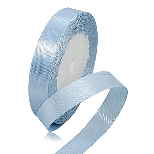 XMASOLD Satinbands, 22 Meters Hellblau 15mm Breit Geschenkband für Geschenkverpackungen, DIY Handwerk, Blumensträuße, Nähprojekte, Schleifenherstellung, Geburtstags- und Hochzeitsdekorationen XMASOLD Satinbands, 22 Meters Hellblau 15mm Breit Geschenkband für Geschenkverpackungen, DIY Handwerk, Blumensträuße, Nähprojekte, Schleifenherstellung, Geburtstags- und Hochzeitsdekorationen von XMASOLD