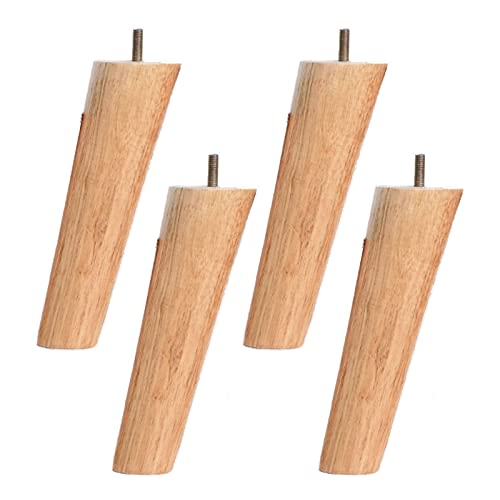 XMDEUR 4er-Set konische Ersatzmöbelfüße aus Massivholz, Sofabeine aus Holz, mit vorgebohrter M10-Schraube, für Schrank, Bett, Kommode, Stuhl, Schreibtisch, Couch, TV-Ständer (Farbe: neigbar, Größe: XMDEUR 4er-Set konische Ersatzmöbelfüße aus Massivholz, Sofabeine aus Holz, mit vorgebohrter M10-Schraube, für Schrank, Bett, Kommode, Stuhl, Schreibtisch, Couch, TV-Ständer (Farbe: neigbar, Größe: von XMDEUR