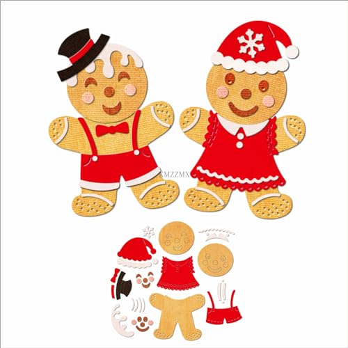 XMZZMX Weihnachtskekse Baby Metall Stanzformen für Kartenherstellung, Papierprägung Stanzformen Kit Aufbewahrungstaschen Zubehör, Scrapbooking Schablonen von XMZZMX